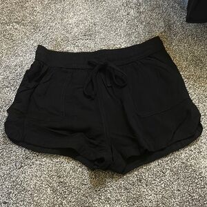 Becool Black Flowy Shorts